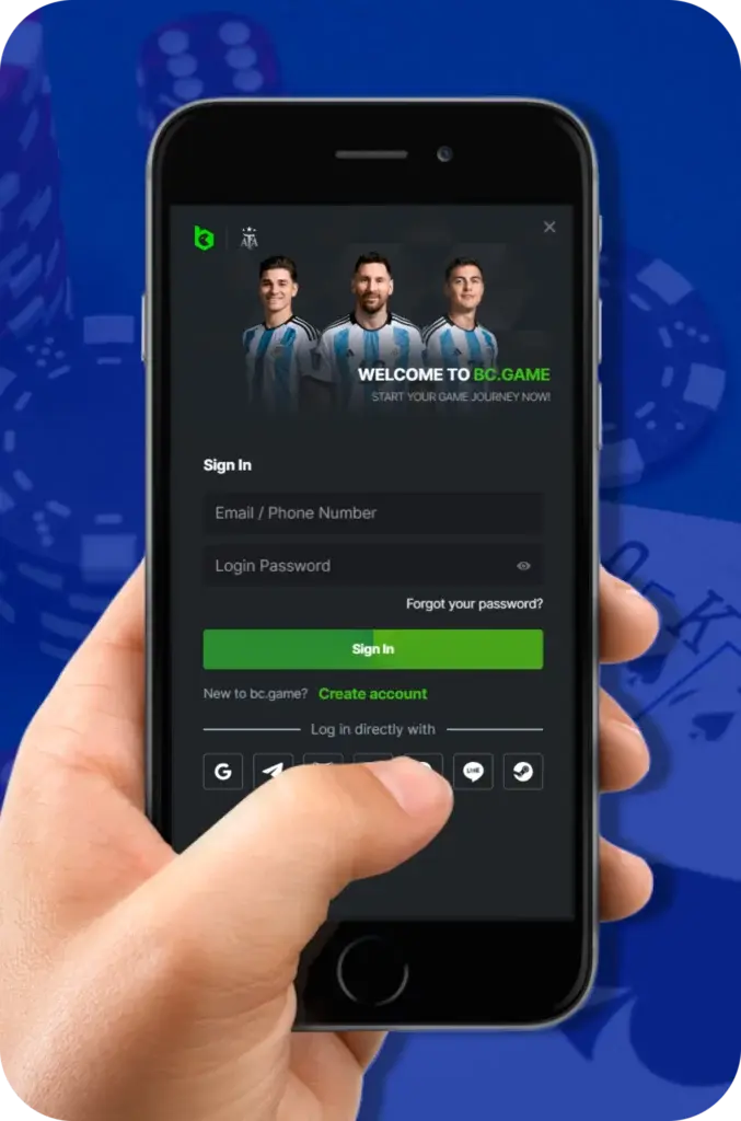 BC.Game अकाउंट में कैसे लॉगिन करें? 🔒